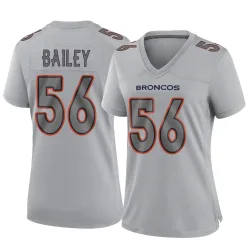 Women's Levelle Bailey Denver Broncos No.56 Game Atmosphere Fashion Jersey - Gray