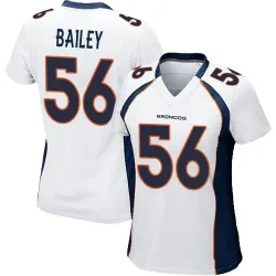 Women's Levelle Bailey Denver Broncos No.56 Game Jersey - White