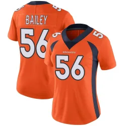 Women's Levelle Bailey Denver Broncos No.56 Limited Team Color Vapor Untouchable Jersey - Orange