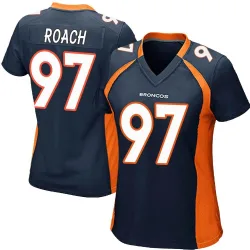 Women's Malcolm Roach Denver Broncos No.97 Game Alternate Jersey - Navy Blue