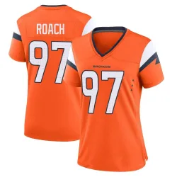 Women's Malcolm Roach Denver Broncos No.97 Game Jersey - Orange