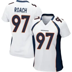 Women's Malcolm Roach Denver Broncos No.97 Game Jersey - White