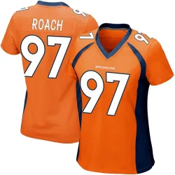 Women's Malcolm Roach Denver Broncos No.97 Game Team Color Jersey - Orange