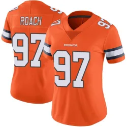 Women's Malcolm Roach Denver Broncos No.97 Limited Color Rush Vapor Untouchable Jersey - Orange