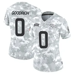 Women's Mario Goodrich Denver Broncos No.0 Limited 2024 Salute to Service Jersey - Arctic Camo