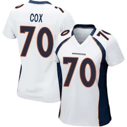 Women's Marques Cox Denver Broncos No.70 Game Jersey - White