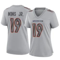 Women's Marvin Mims Jr. Denver Broncos No.19 Game Atmosphere Fashion Jersey - Gray