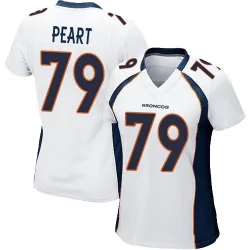 Women's Matt Peart Denver Broncos No.79 Game Jersey - White