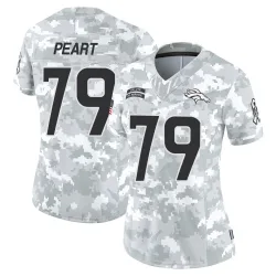 Women's Matt Peart Denver Broncos No.79 Limited 2024 Salute to Service Jersey - Arctic Camo