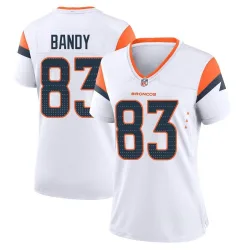 Women's Michael Bandy Denver Broncos No.83 Game 2nd Jersey - White