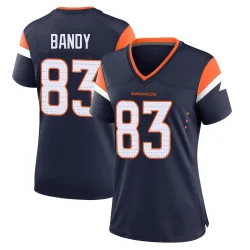 Women's Michael Bandy Denver Broncos No.83 Game Alternate Jersey - Navy
