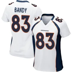 Women's Michael Bandy Denver Broncos No.83 Game Jersey - White