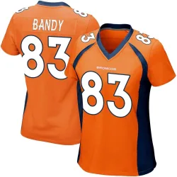 Women's Michael Bandy Denver Broncos No.83 Game Team Color Jersey - Orange