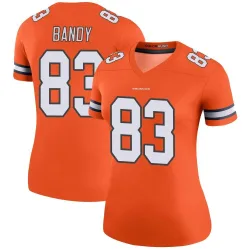 Women's Michael Bandy Denver Broncos No.83 Legend Color Rush Jersey - Orange