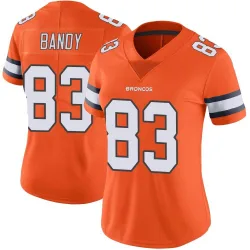 Women's Michael Bandy Denver Broncos No.83 Limited Color Rush Vapor Untouchable Jersey - Orange
