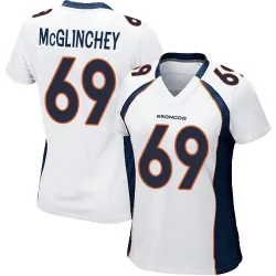Women's Mike McGlinchey Denver Broncos No.69 Game Jersey - White