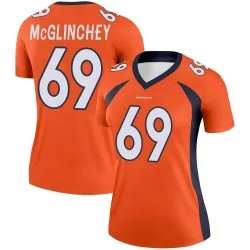 Women's Mike McGlinchey Denver Broncos No.69 Legend Jersey - Orange