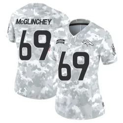 Women's Mike McGlinchey Denver Broncos No.69 Limited 2024 Salute to Service Jersey - Arctic Camo