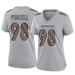 Women's Mike Purcell Denver Broncos No.98 Game Atmosphere Fashion Jersey - Gray