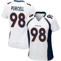 Women's Mike Purcell Denver Broncos No.98 Game Jersey - White