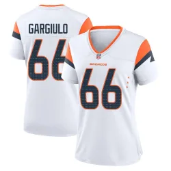 Women's Nick Gargiulo Denver Broncos No.66 Game 2nd Jersey - White
