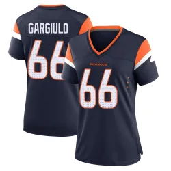 Women's Nick Gargiulo Denver Broncos No.66 Game Alternate Jersey - Navy