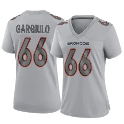 Women's Nick Gargiulo Denver Broncos No.66 Game Atmosphere Fashion Jersey - Gray