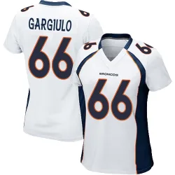 Women's Nick Gargiulo Denver Broncos No.66 Game Jersey - White