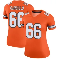 Women's Nick Gargiulo Denver Broncos No.66 Legend Color Rush Jersey - Orange
