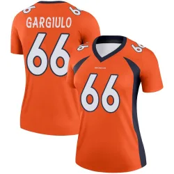 Women's Nick Gargiulo Denver Broncos No.66 Legend Jersey - Orange