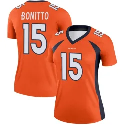 Women's Nik Bonitto Denver Broncos No.15 Legend Jersey - Orange
