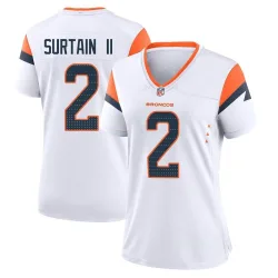 Women's Pat Surtain II Denver Broncos No.2 Game 2nd Jersey - White
