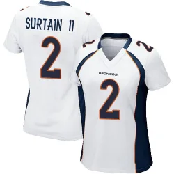 Women's Pat Surtain II Denver Broncos No.2 Game Jersey - White