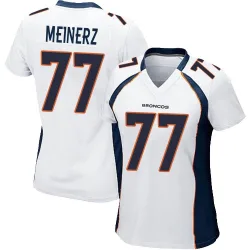 Women's Quinn Meinerz Denver Broncos No.77 Game Jersey - White