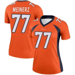 Women's Quinn Meinerz Denver Broncos No.77 Legend Jersey - Orange
