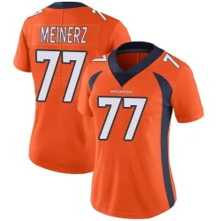 Women's Quinn Meinerz Denver Broncos No.77 Limited Team Color Vapor Untouchable Jersey - Orange