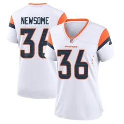 Women's Quinton Newsome Denver Broncos No.36 Game 2nd Jersey - White