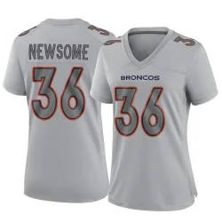 Women's Quinton Newsome Denver Broncos No.36 Game Atmosphere Fashion Jersey - Gray