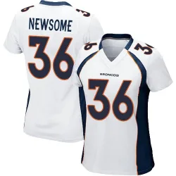 Women's Quinton Newsome Denver Broncos No.36 Game Jersey - White