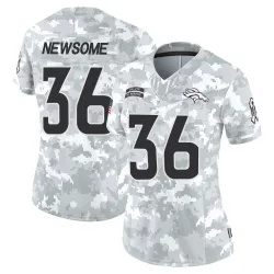Women's Quinton Newsome Denver Broncos No.36 Limited 2024 Salute to Service Jersey - Arctic Camo