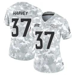 Women's RJ Harvey Denver Broncos No.37 Limited 2024 Salute to Service Jersey - Arctic Camo