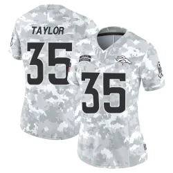 Women's Reese Taylor Denver Broncos No.35 Limited 2024 Salute to Service Jersey - Arctic Camo