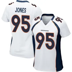 Women's Sai'vion Jones Denver Broncos No.95 Game Jersey - White