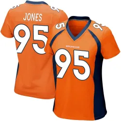 Women's Sai'vion Jones Denver Broncos No.95 Game Team Color Jersey - Orange