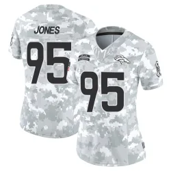 Women's Sai'vion Jones Denver Broncos No.95 Limited 2024 Salute to Service Jersey - Arctic Camo
