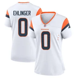 Women's Sam Ehlinger Denver Broncos No.0 Game 2nd Jersey - White