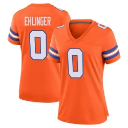 Women's Sam Ehlinger Denver Broncos No.0 Game Alternate Mile High Collection 1977 Throwback Jersey - Orange