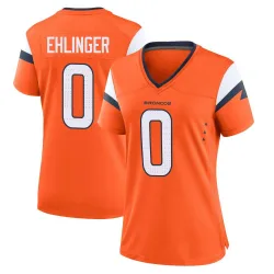 Women's Sam Ehlinger Denver Broncos No.0 Game Jersey - Orange
