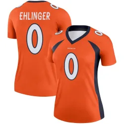 Women's Sam Ehlinger Denver Broncos No.0 Legend Jersey - Orange