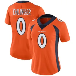Women's Sam Ehlinger Denver Broncos No.0 Limited Team Color Vapor Untouchable Jersey - Orange